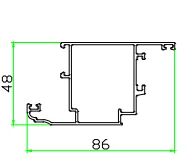 
6000 Series windows aluminum profile aluminium profile to make doors and windows 