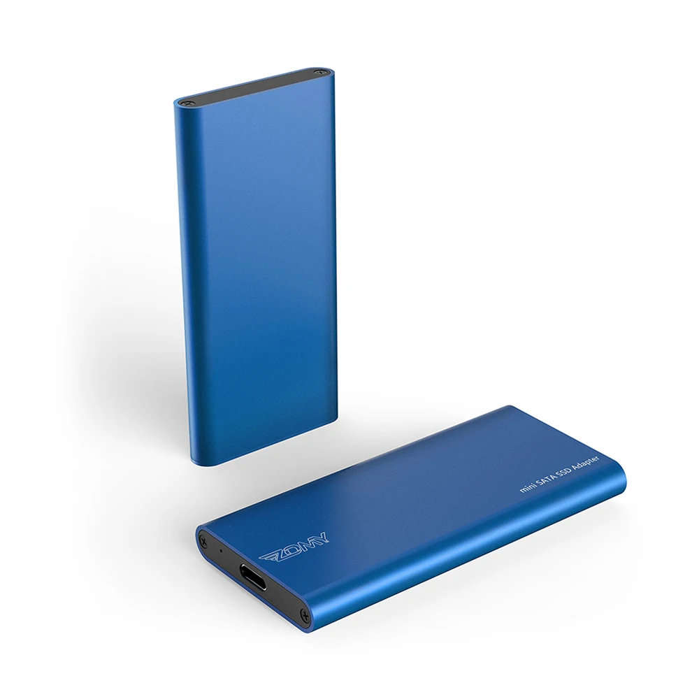 
mSATA to USB 3.1 Gen2 6GBPS SSD Enclosure with USB Type C Interface for mSATA Internal Solid State Drive 