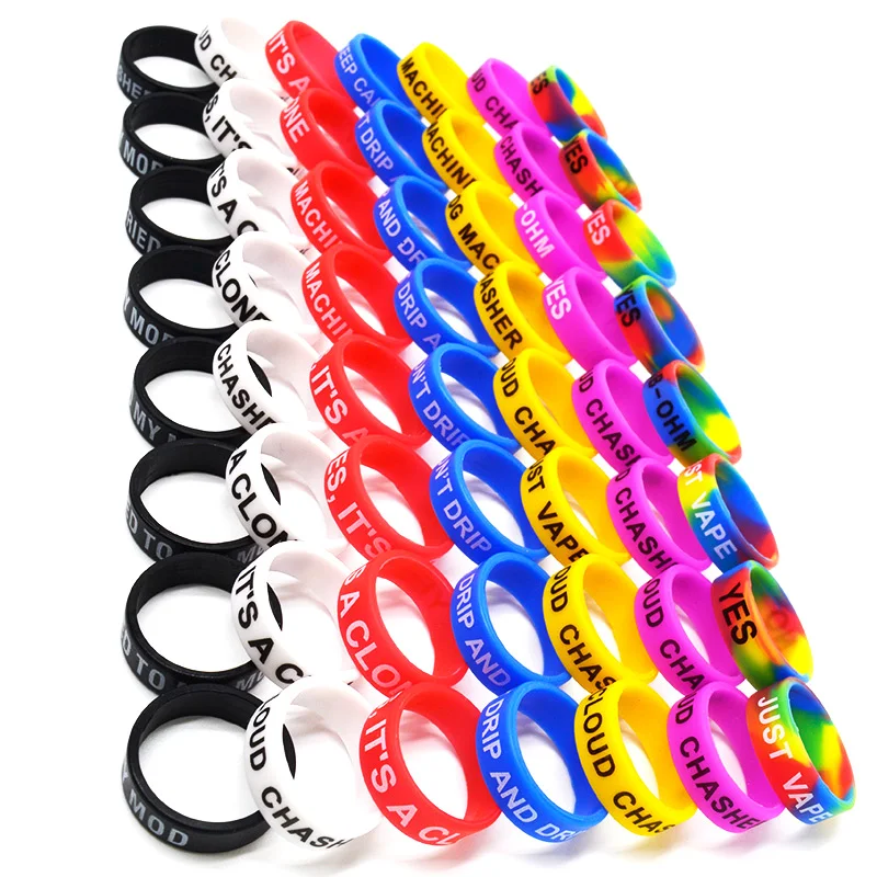 
e cigarette silicone ring customized vape band different size silicon beauty ring for vape pen kit 