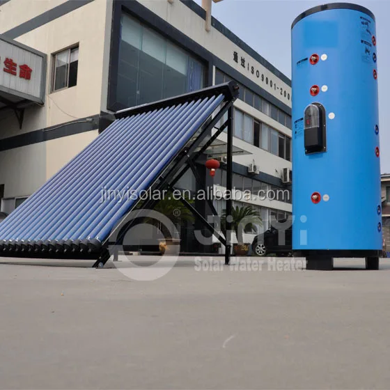 Solar Keymark EN12976 Active Separated Pressured Solar Water Heater Price China with Vacuum Tube Collector and Boiler