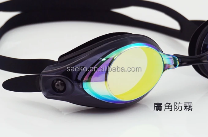 SAEKO Wide Vision Mirror Lenses UV protection Silicone Swimming Goggles Adult