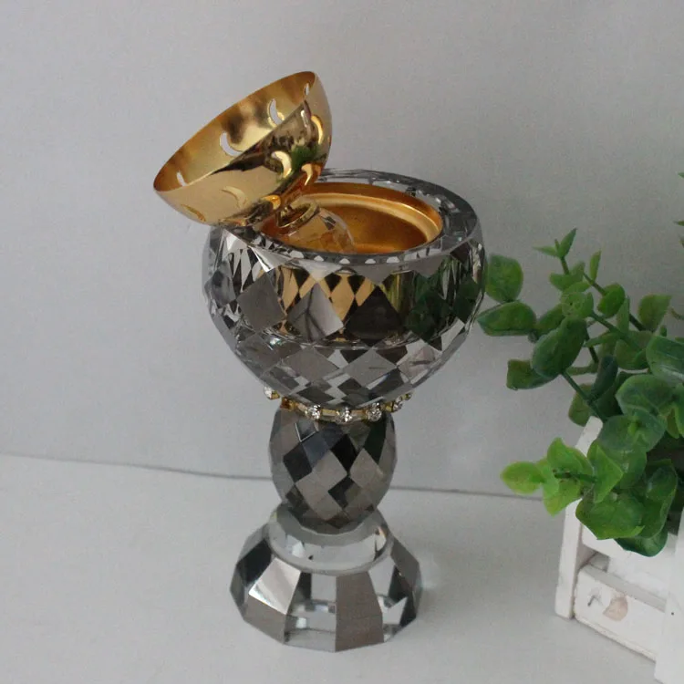 Crystal bakhoor burner arabic incense for room
