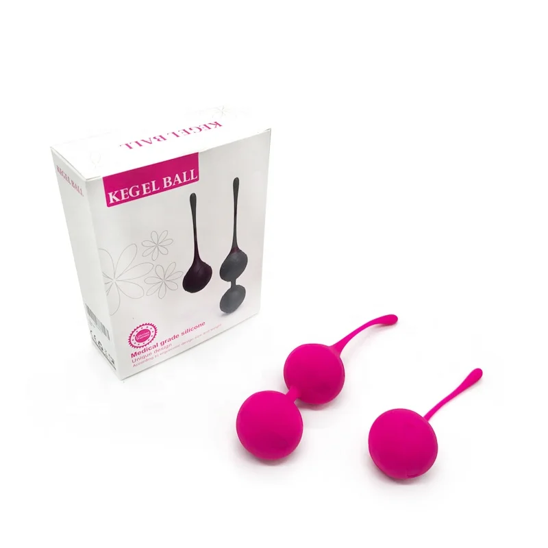 Pink Kegel Exercise Tighten Restore Vagina Massage Balls Kit for Woman, Koro Ball Anal Kegel Ball OEM Body Safe and Odor Free