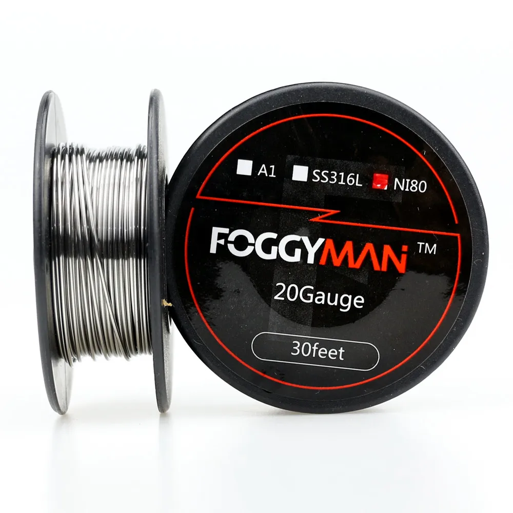 
Foggyman 15 feet per roll wire nichrome ni80 electronic cigarette resistance heating wire for vape 