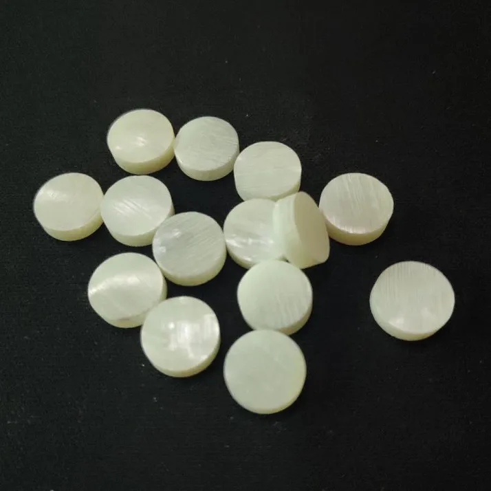 Best price natural white mop shell button blank in stock