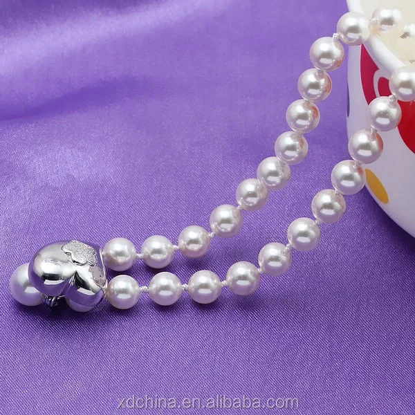 XD YSIP0348 romantic love 925 silver magnetic clasp pearl necklace jewelry Evening dress necklace Sterling Silver Necklace