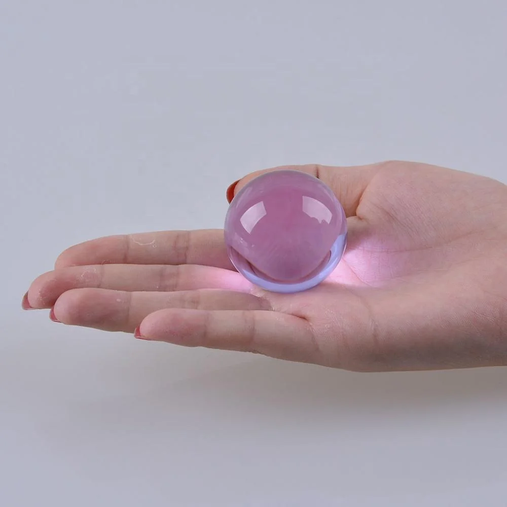 LONGWIN 40mm k9 Crystal Solid Ball Glass Sphere Gemstones for Kids Vase Fillers Fish Tank Decorations