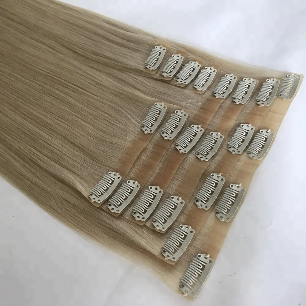 Hot Sale Wholesale Factory price Brazilian Cuticle Aligned Hair Virgin Remy Seamless Clip in Human Hair Extensions