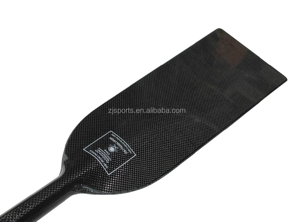 Full Carbon Fiber Trivium Dragon Boat Paddle with Ultralight Round to Oval Shaft with no junction between the blade and shaft