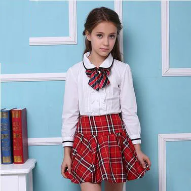 
Direct factory supply high quality polyester twill asian beautiful school uniform design for girls 