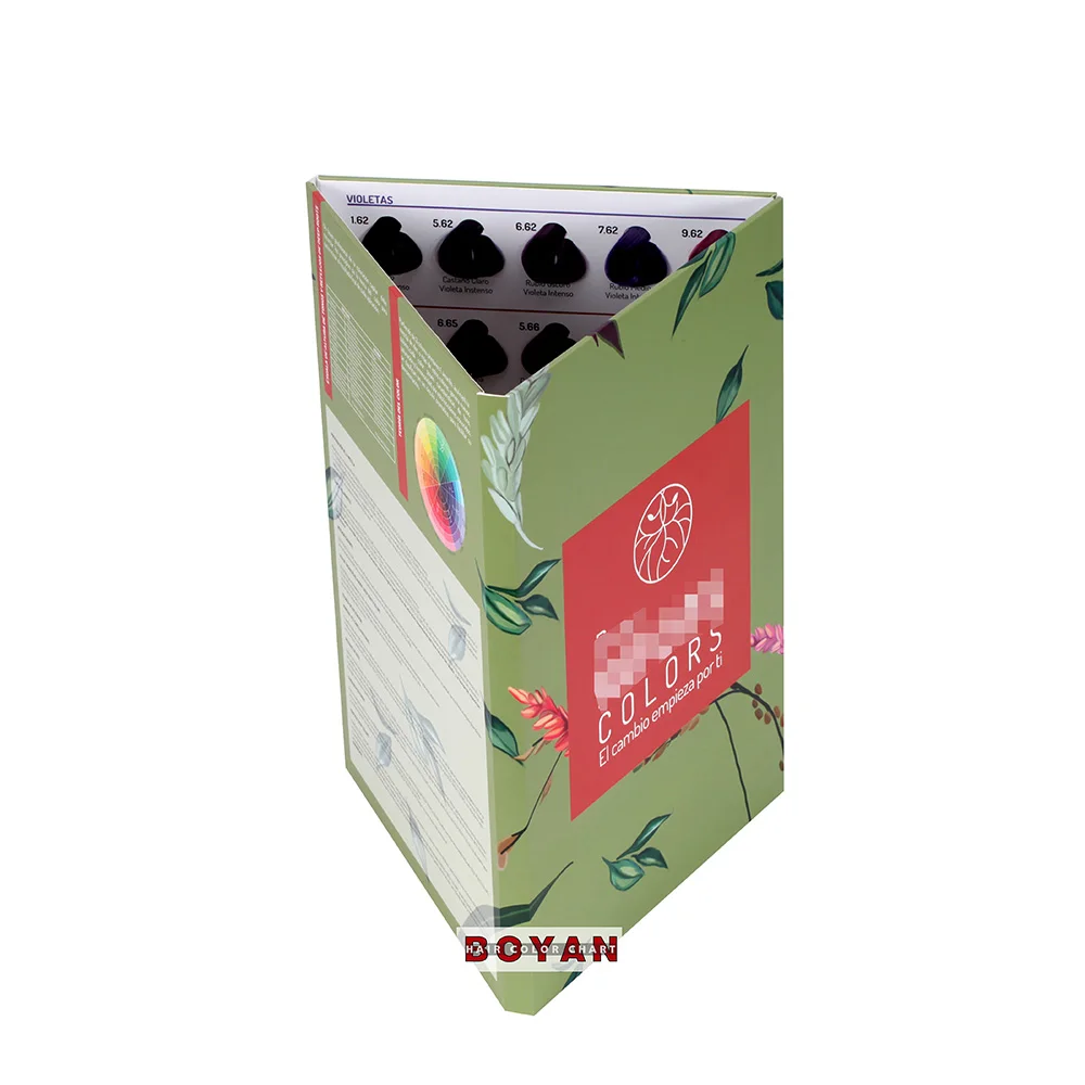 Professional hair color swatch chart to show the colors for salon