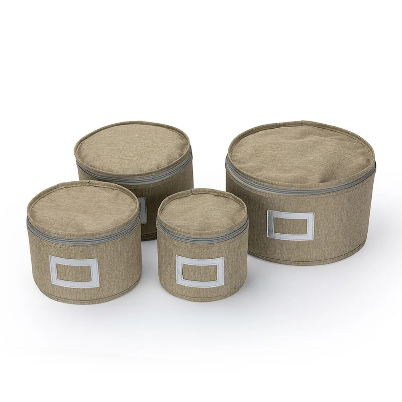 4 pcs Dinnerware Storage Case Set