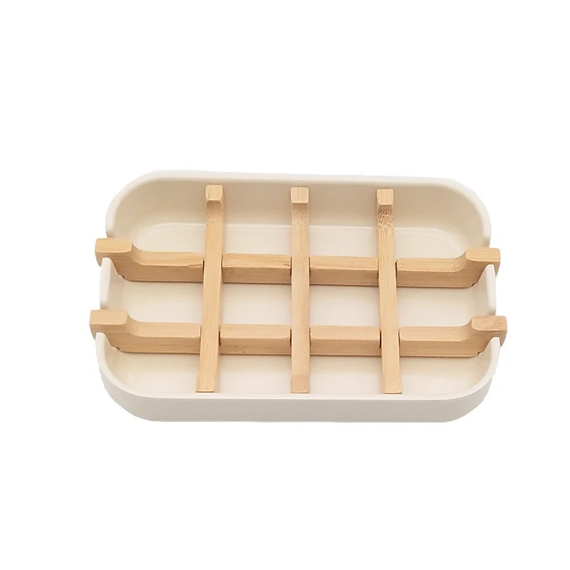
Eco Ware Bamboo Fiber Soap Dish Sanitary Box Bath Tray 