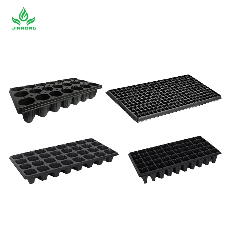 vegetable germination black grow plastic nursery seedling tray