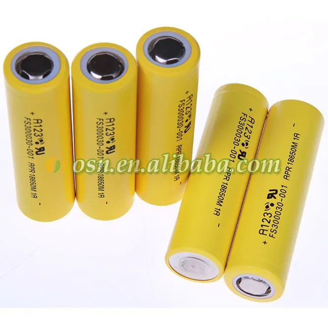 lifepo4 A123 18650 APR18650M1A 1100mah 3.3V rechargeable battery