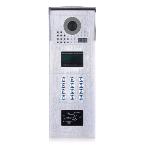 Cat5/Ethernet Cable 12 Apartments Video Door Phone 10inch touch key smart doorbell
