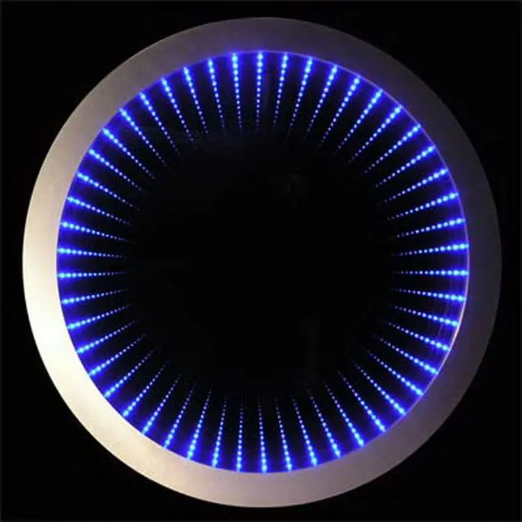 Professional  LED Infinity Mirror Antique Round Wall Mirrors Funky Bathroom Mirrors