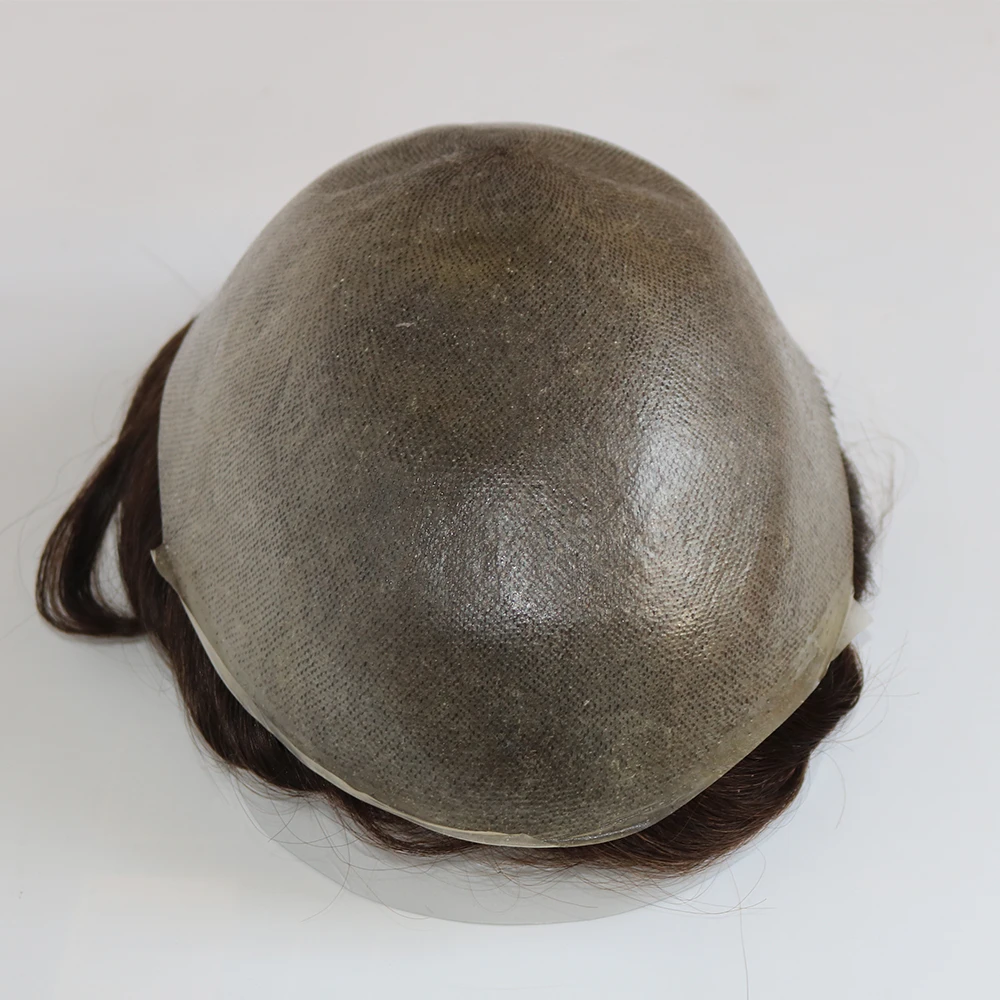Прочный мужской парик из тонкой кожи 02-04 8x10