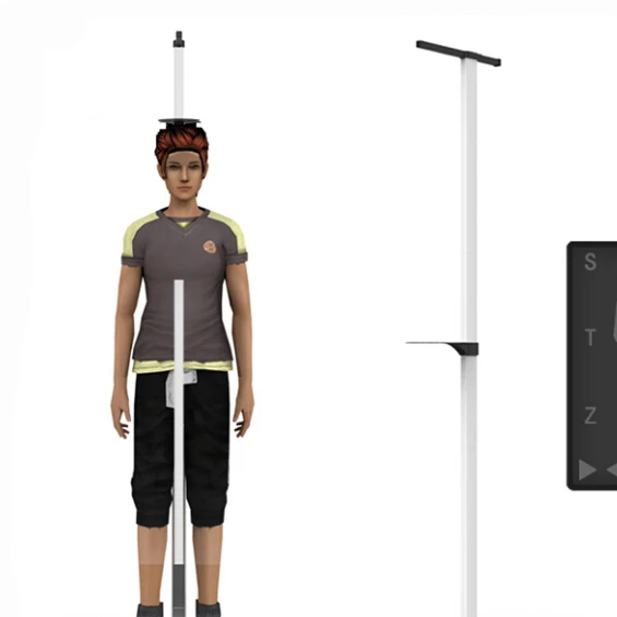 BMI Human Body Fat Measuring Scales LCD Display Digital Medical Height and Weight Scale