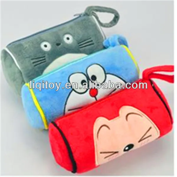 Custom cute  Plush animal shape girly Pencil case