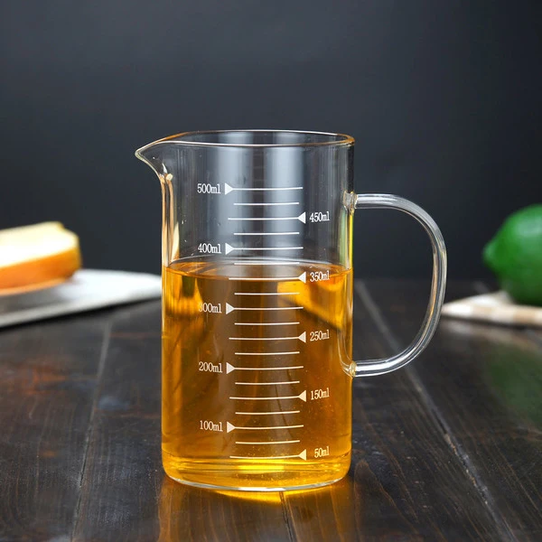 drinking cup measurement borosilicate glass measuring cups