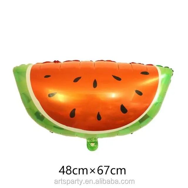 
Wholesale watermelon fruit aluminum balloon for party decoration watermelon shape foil helium balloonn 