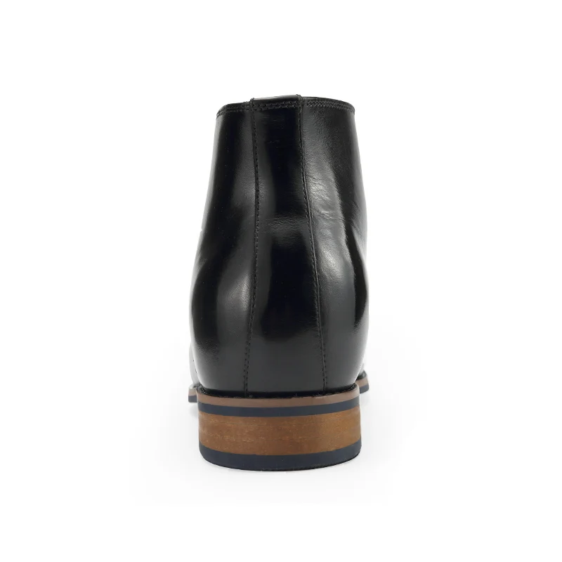 Wholesale office boots Men Hot Sale High Quality Height Increasing Men Chelsea Boots Genuine Leather Elevator Boots for Men