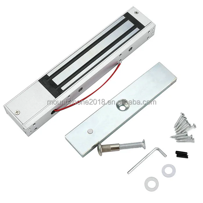 280KG 600LB Single Door 12V Electric Lock For Door Magnetic Electromagnetic Lock Holding Force For Access Control with LED Light