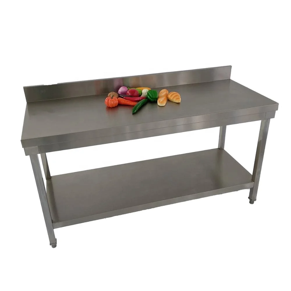 Industrial kitchen equipment stainless steel metal work table
