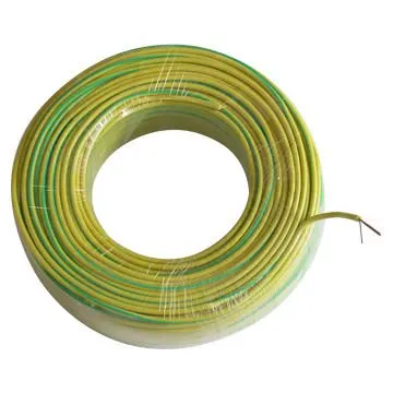 green/yellow earthing cable 450/750V solid & stranded copper single core cable in rolls