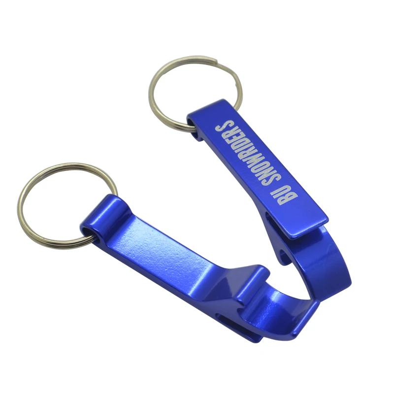 Настраиваемый брелок для ключей открывалка бутылок пива с логотипом алюминиевый Металл и нержавеющая сталь многофункциональный устойчивый