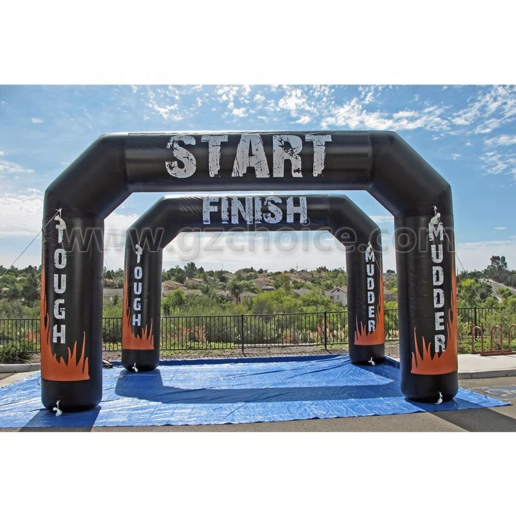 Customized Digital Print Outdoor Entertainment Event Race Entrance Finish Line Inflatable Arch