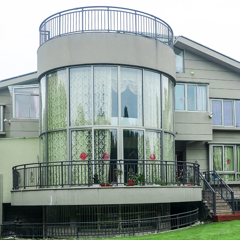 Exterior metal hot sale stair handrail