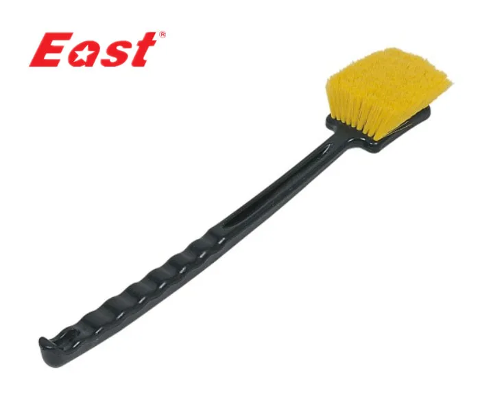 Plastic Car Wash Brush with Long Handle for Cleaning Car Wheel