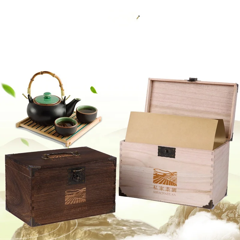 
Custom Chinese Characteristics Tea Wooden Packaging Box 