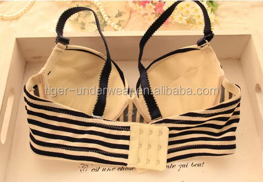 Stripe Ladies Sexy Panty and Bra Sets