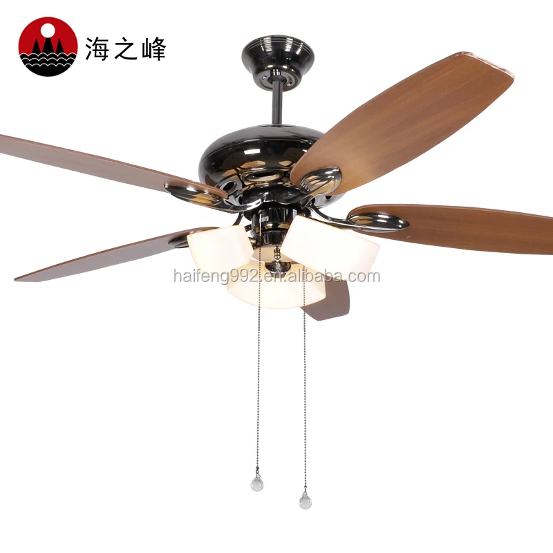 Заподлицо 52 дюймов деревянный потолочный вентилятор свет