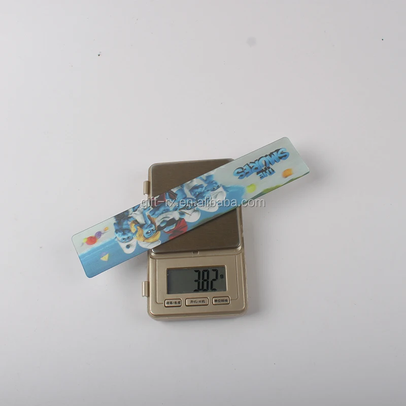 Promotion Cheap Custom 3D Lenticular Ruler Plastic 3D Lenticular Token for Use