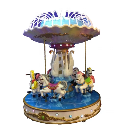 L230*W230*H280CM and 750W kids coin operated electric carousel horse for sale