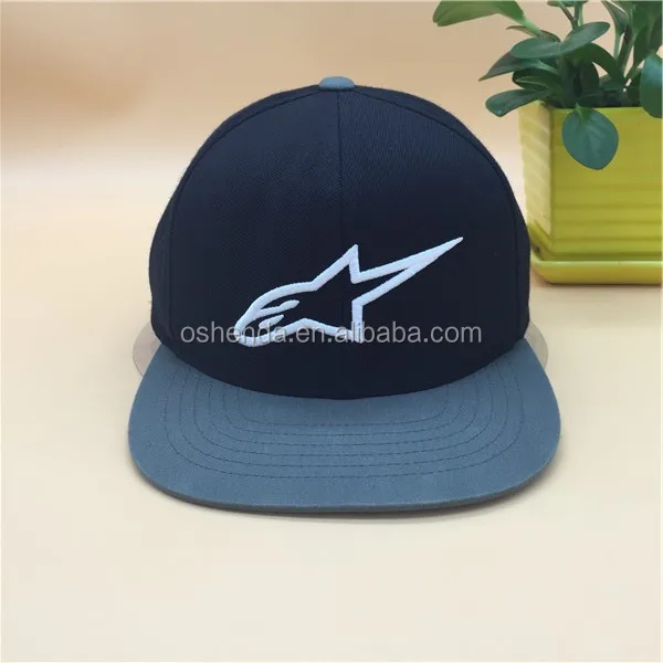 6 panels custom logo snapback cap and hat made in China