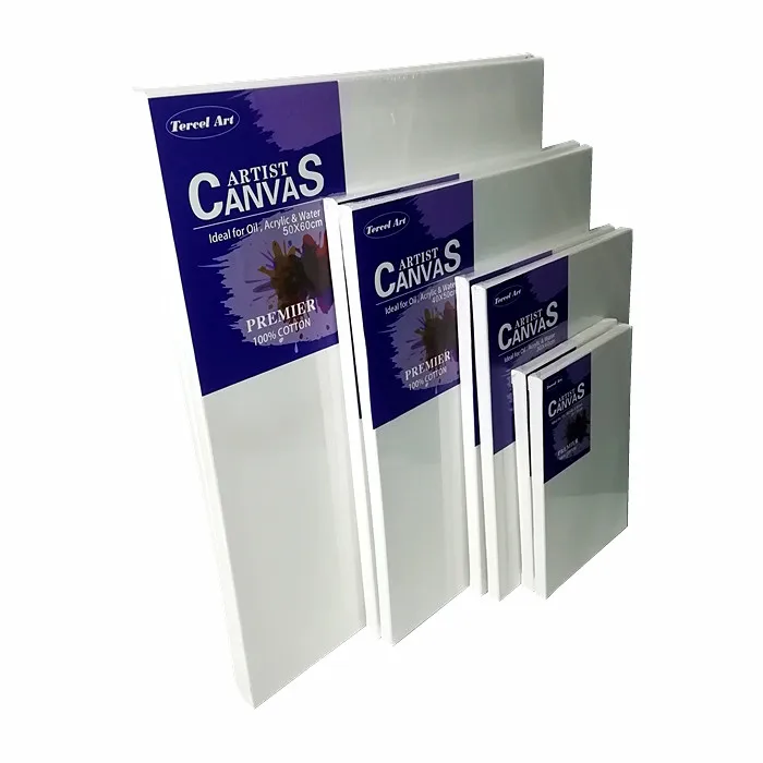 Big pure Cotton canvas Stretched Artist Canvas for painting  50x60cm