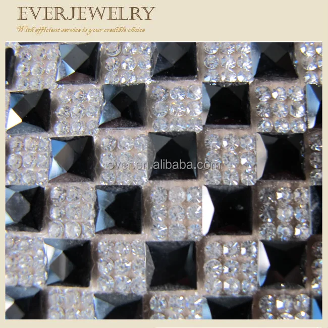 Fashion 24*40vm hot fix and adhesive glue crystal rhinestone sticker mesh sheets