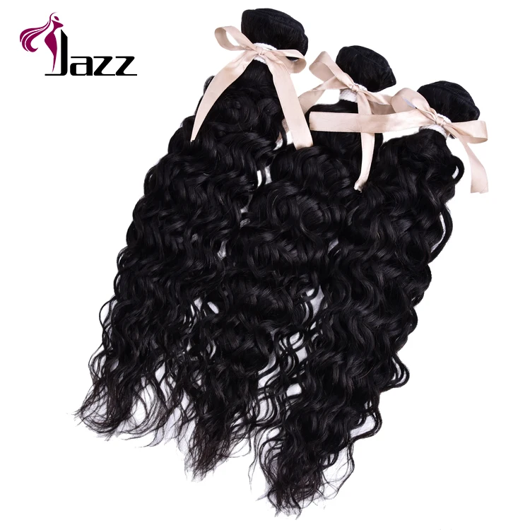 Super quality water wave hairreal brazilian human hair extension