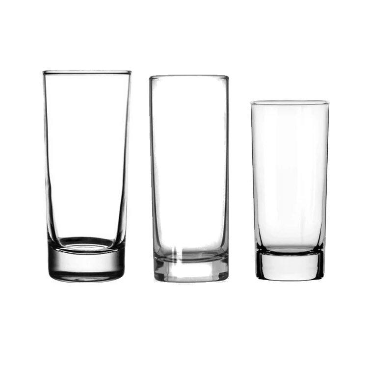 
345ML 285ml Clear Straight Round Glass Cup Drinking Glass 