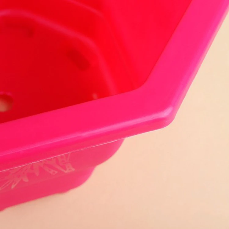 Firm Durable Ventilation Star Anise Garden Plastic Flower Pot