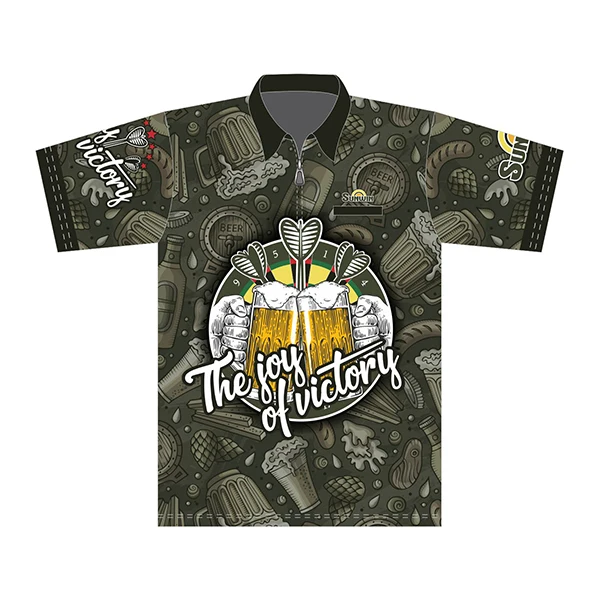 Китайская фабрика, спортивная одежда, рубашки для дартс, индивидуальные рубашки для команды, сублимационные рубашки для Дартс