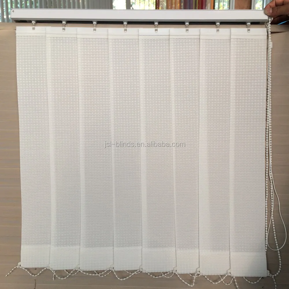 white color Fabric vertical blind/cheap window blind/vertical blind curtains