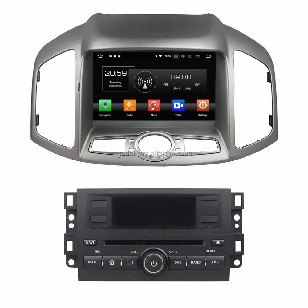 8 inch android 9.0 car dvd player for Chevrolet Captiva 2012-2016 1024*600 octa core 4G RAM 64G ROM RADIO STEREO GPS NAVIGATION