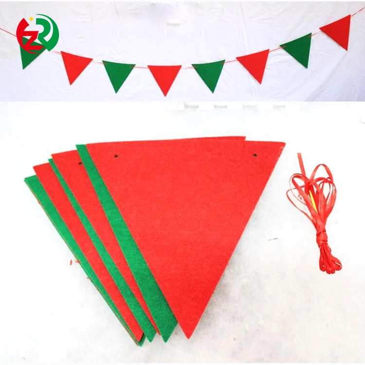 
2019 New Arrival Christmas Wall Decorations Handmade Wool Felt Craft Shapes 