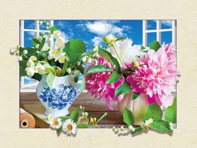 2019 3D линзовидные фотографии цветов и пейзажей 5D, линзовидная печать для домашнего декора